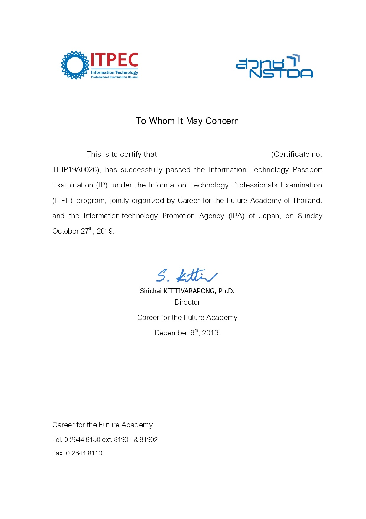 Digital Literacy Certification